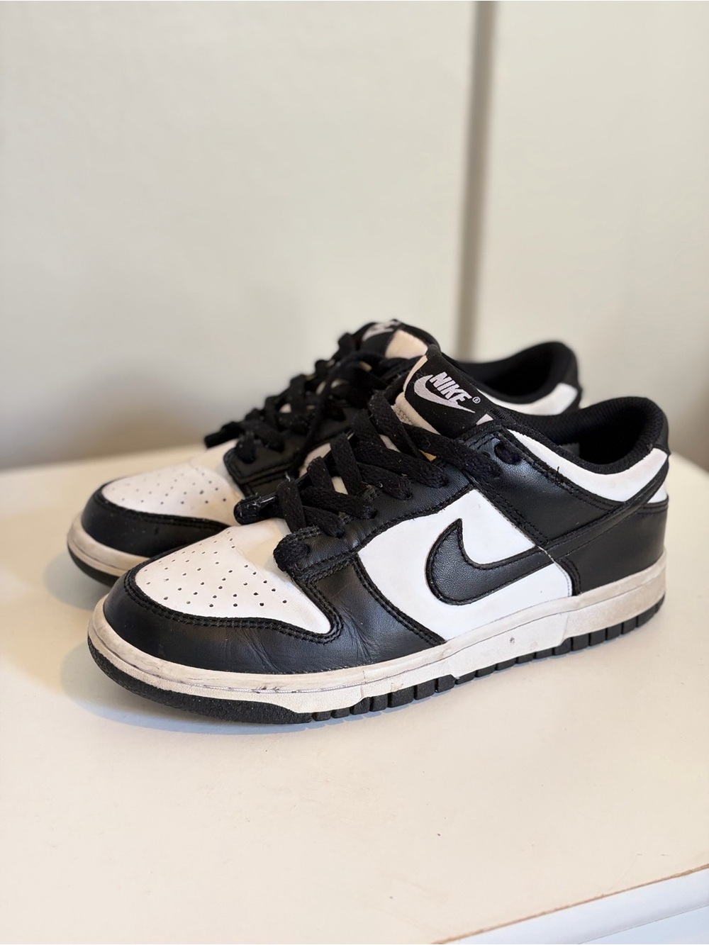 Nike Dunk Low Retro Sneakers in Black & White - 6.5